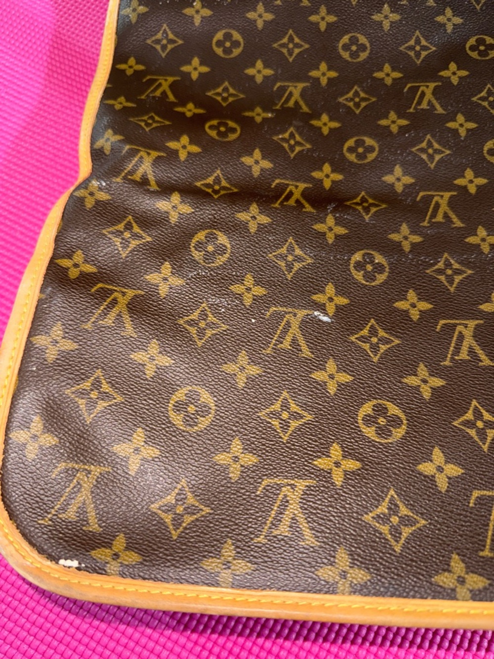 Louis Vuitton Brown Monogram Canvas Garment Bag with Tan Trim - Picture 6 of 15